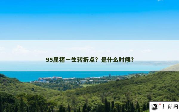 95属猪一生转折点？是什么时候？