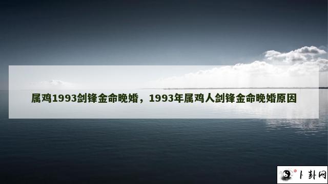 属鸡1993剑锋金命晚婚，1993年属鸡人剑锋金命晚婚原因