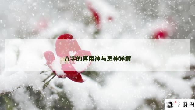 八字的喜用神与忌神详解