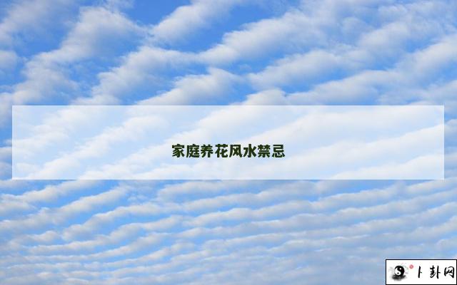家庭养花风水禁忌