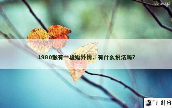 1980猴有一段婚外情，有什么说法吗？